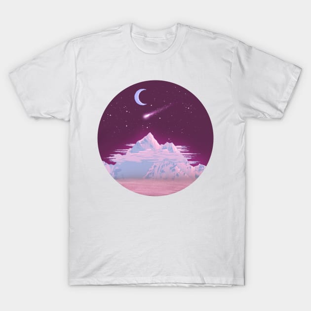 Purple Mt. Majesty T-Shirt by Meowlentine